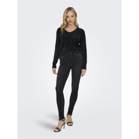 ONLELLA PIUMO LS V-NECK KNT 177911 Black