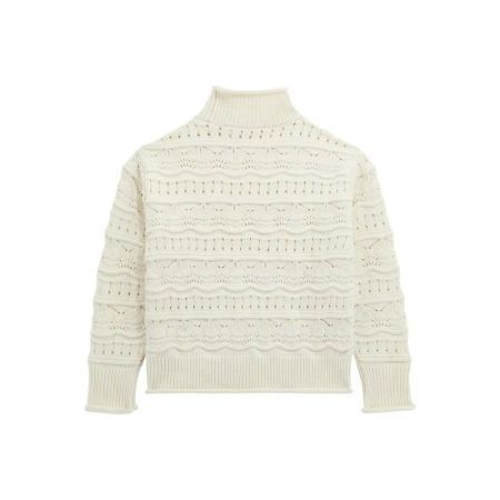LS SWEATER G012 CREAM WHIT