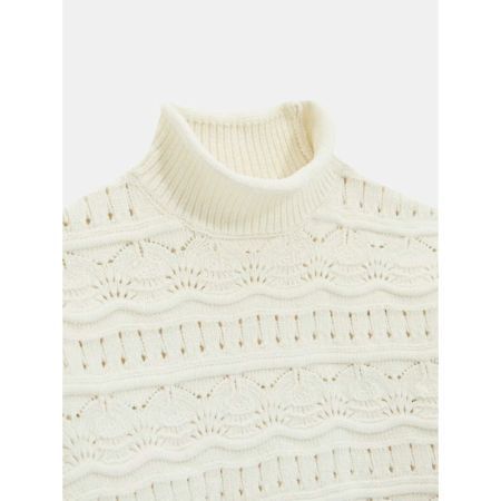 LS SWEATER G012 CREAM WHIT