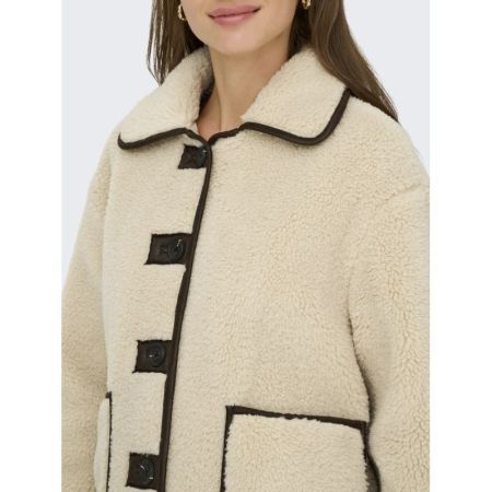 JDYNOELLA LIFE TEDDY JACKET OT 215452 Cement
