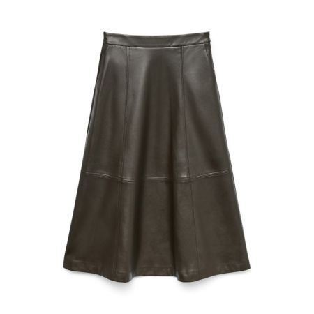 VMOLIVE HW COATED ANKLE SKIRT 297957 Chocolat