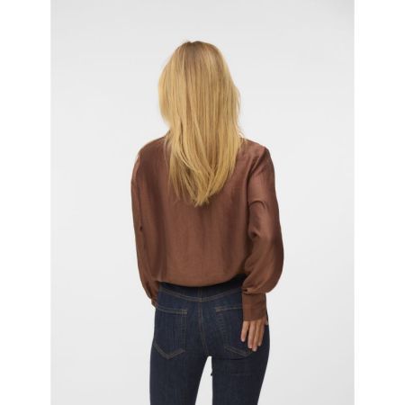 VMTOMA LS TIE SHIRT WVN 288475 Cocoa Br