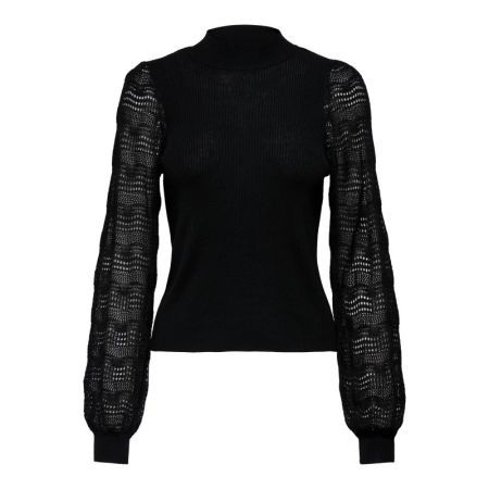 ONLANNELINA LS HIGHNECK KNT 177911 Black