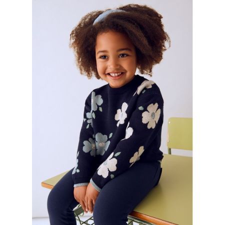 JACQUARD JUMPER 085 PETROLEUM