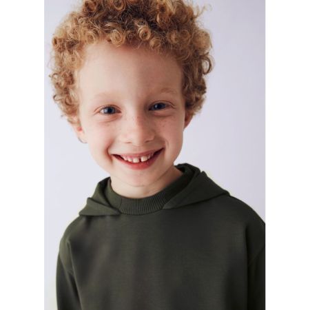 HOODED PULLOVER 070 OLIVE