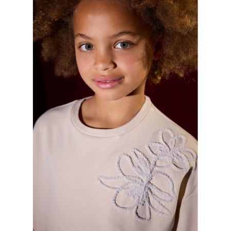 FLOWER PULLOVER 035 SAND