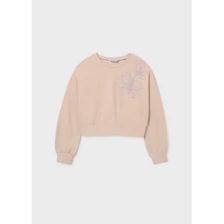 FLOWER PULLOVER 035 SAND