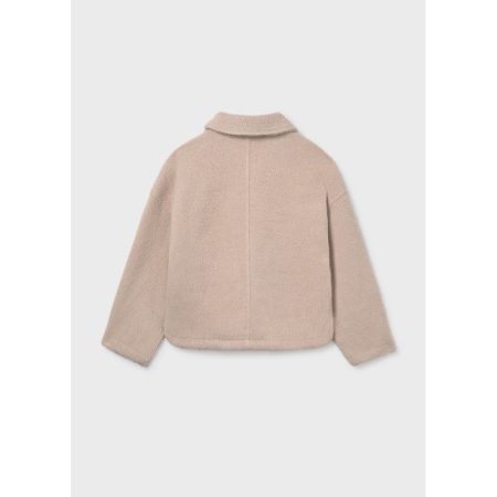KNITTED FUR COAT 079 SAND