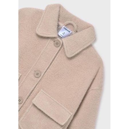 KNITTED FUR COAT 079 SAND