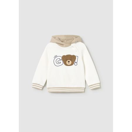 HOODED PULLOVER 031 CREAM