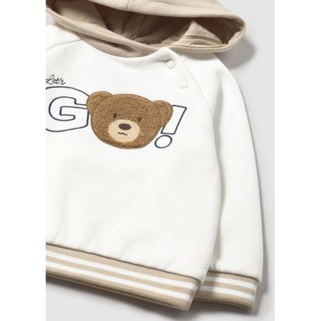 HOODED PULLOVER 031 CREAM