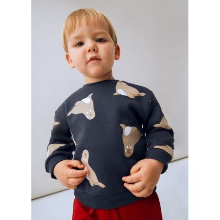 PRINTED PULLOVER 035 NIGHT
