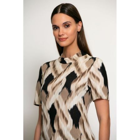 SHIRT BEIGE GLOW PRINT