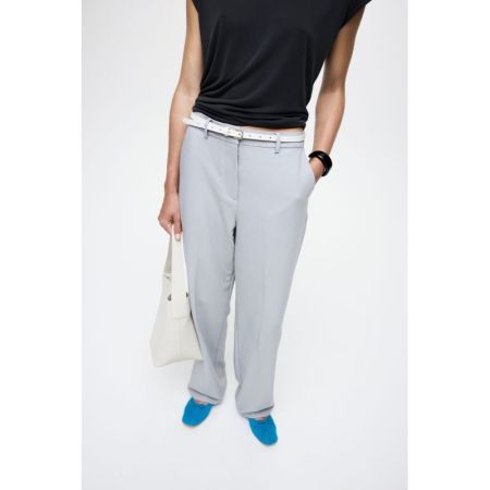 VISIFFE HW STRAIGHT PANTS - NO 179091 Light Gr
