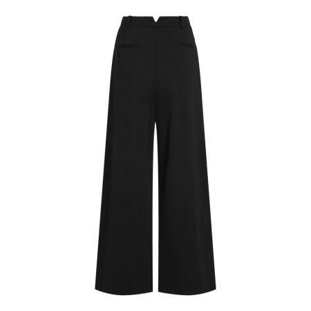 VIMILLIE HW WIDE TWILL PANTS 295042 Black Be