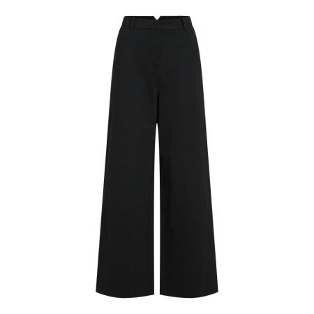 VIMILLIE HW WIDE TWILL PANTS 295042 Black Be