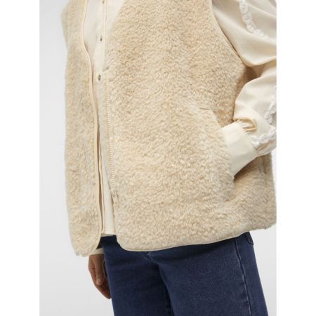 OBJELLA WAISTCOAT REP 183539 Sandshel