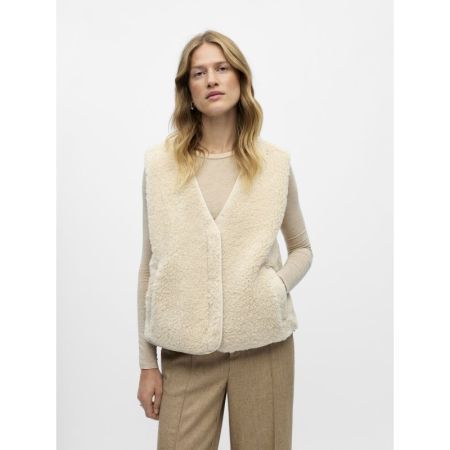 OBJELLA WAISTCOAT REP 183539 Sandshel