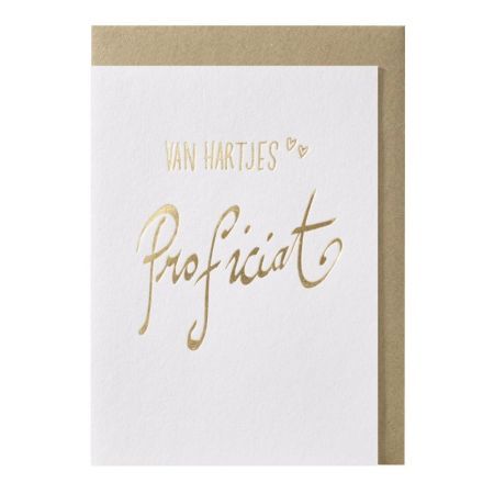 Van hartjes proficiat -