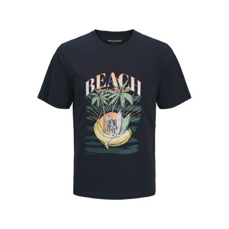 JJKING TEE SS CREW NECK JNR 175876 Navy Bla