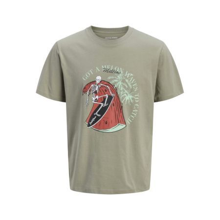 JJKING TEE SS CREW NECK JNR 176725 Vetiver