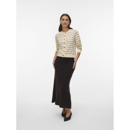 VMSABA PLAIN LS O-NECK CARDIGA 222913003 Birch