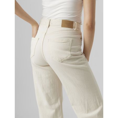 VMTESSA HR WIDE JEANS ECRU GA 214270 Ecru