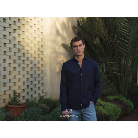 IVY LONG SLEEVE BUTTON DOWN 60 NAVY
