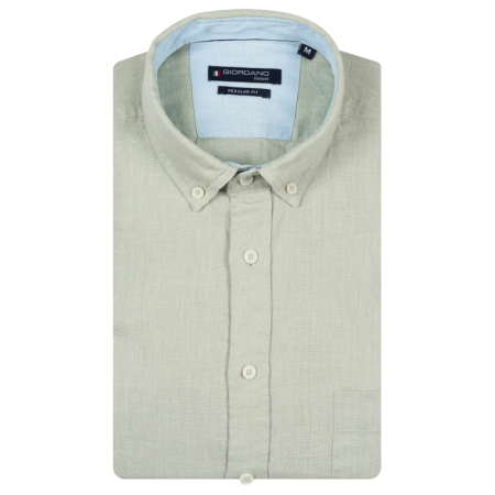 IVY LONG SLEEVE BUTTON DOWN 71 GREEN