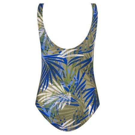 SWIMSUIT SOFT CUP 6200 BOTANICAL LEAVES GREEN
