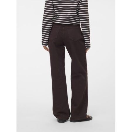 VMTESSA HR WIDE JEANS COLOR GA 297957 Chocolat