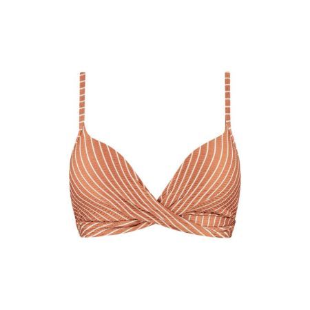 SPRING GREEN PADDED WIRED TOP 150 CARAMEL STRIPE