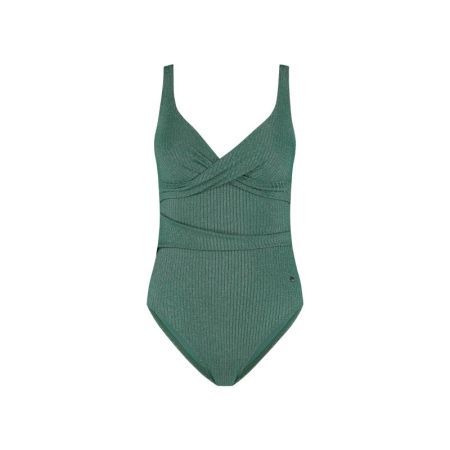 PADDED SWIMSUIT 751 GREEN GLITTER