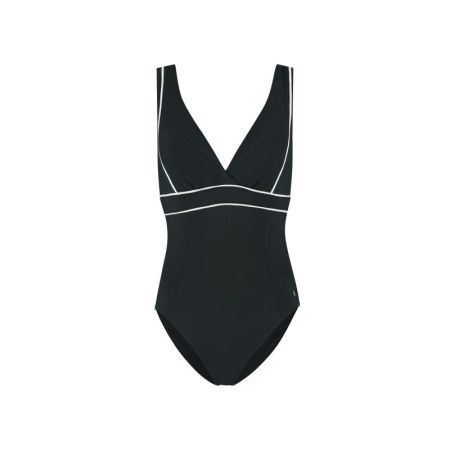PADDED SWIMSUIT 973 VANILLA & BLACK