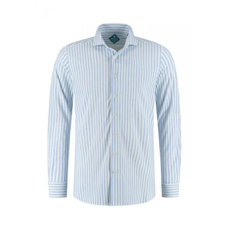 PIQUE PERFORMANCE SHIRT 318 LICHT BLAUW