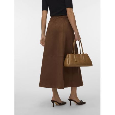 VMJOSE OLIVE HW ANKLE SKIRT 288475 Cocoa Br