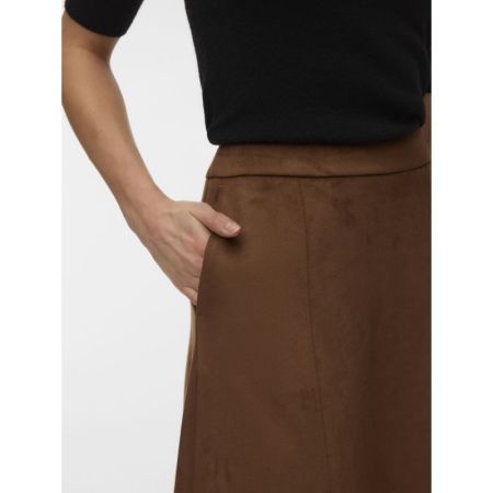 VMJOSE OLIVE HW ANKLE SKIRT 288475 Cocoa Br