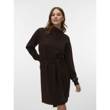 VMHAZEL LS SPLITNECK SHORT DRE 297957001 Choco