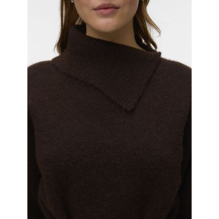 VMHAZEL LS SPLITNECK SHORT DRE 297957001 Choco