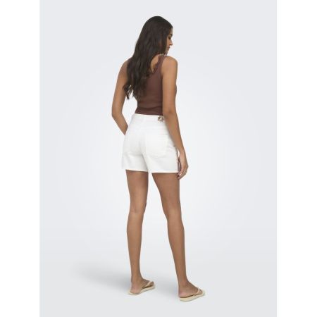 ONLVEGA SHELL MOM SHORTS DNM 179707 White De