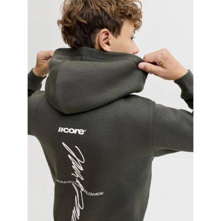 JCOCLUB BACK SCRIPT SWEAT HOOD 176651001 Peat/