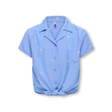KOGMALOU SS EMB KNOT SHIRT WVN 193179002 Cashm