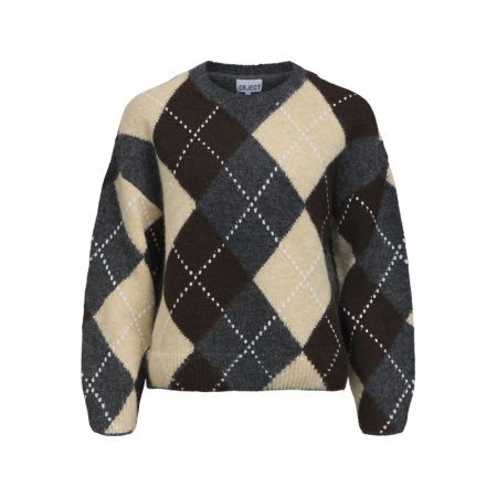 OBJBRENDA LS LO O-NECK PULLOVE 180575001 Mediu