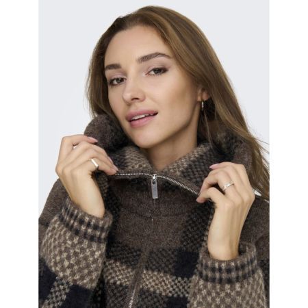 ONLMAROON LS ZIP COLLAR CARDIG 177911003 Black