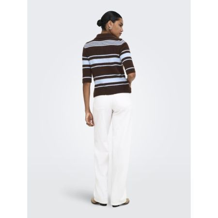 ONLLOUISIA SS COLLAR POLO KNT 237375005 Coffe