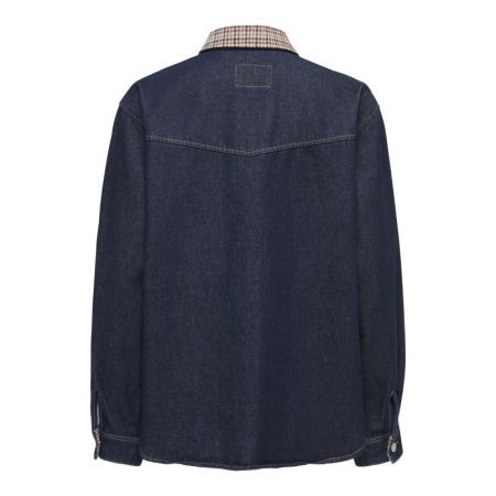 ONLVERA LS CHECK DNM SHIRT SIJ 177938 Dark Blu