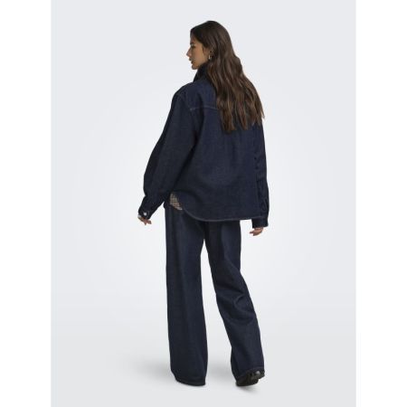ONLVERA LS CHECK DNM SHIRT SIJ 177938 Dark Blu