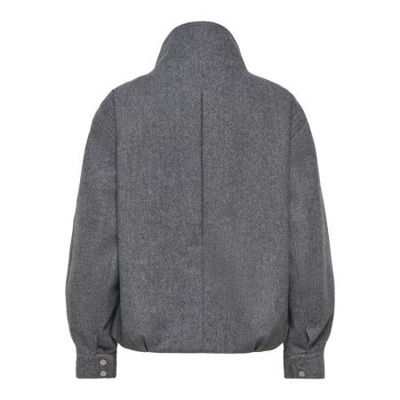 ONLASTA HIGH COLLAR BOMBER JAC 179074 Dark Gre