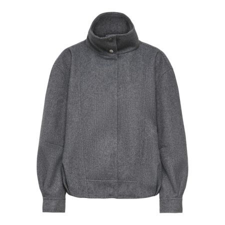 ONLASTA HIGH COLLAR BOMBER JAC 179074 Dark Gre
