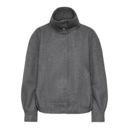 ONLASTA HIGH COLLAR BOMBER JAC 179074 Dark Gre